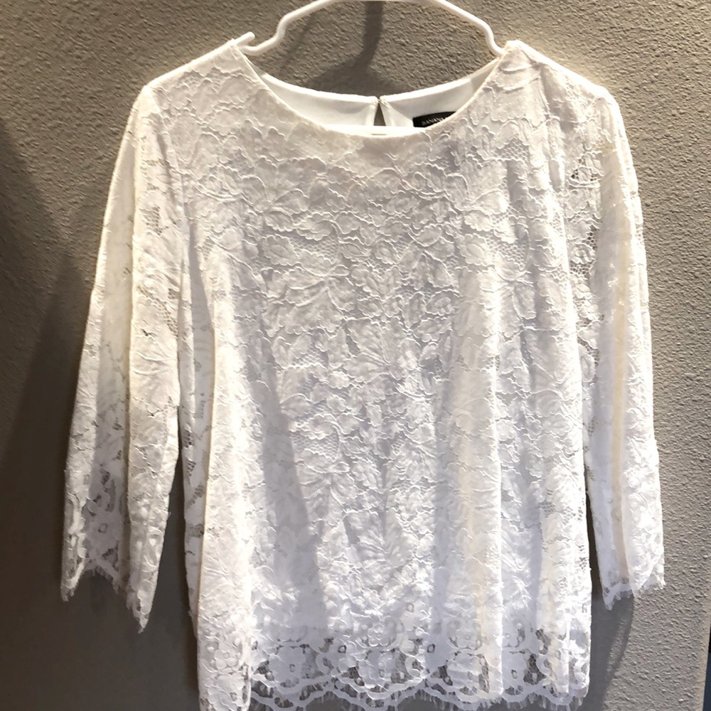 White lace blouse